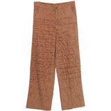 Pantaloni con motivo a scrittura ricamata in marrone Kidsuper - uomo 