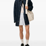 Shorts con vita elasticizzata in bianco Ami paris - uomo 