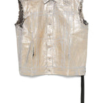 Gilet cerato in oro Rick Owens DRKSHDW - donna 