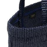 Borsa con logo in raffia in blu Jimmy choo - donna 