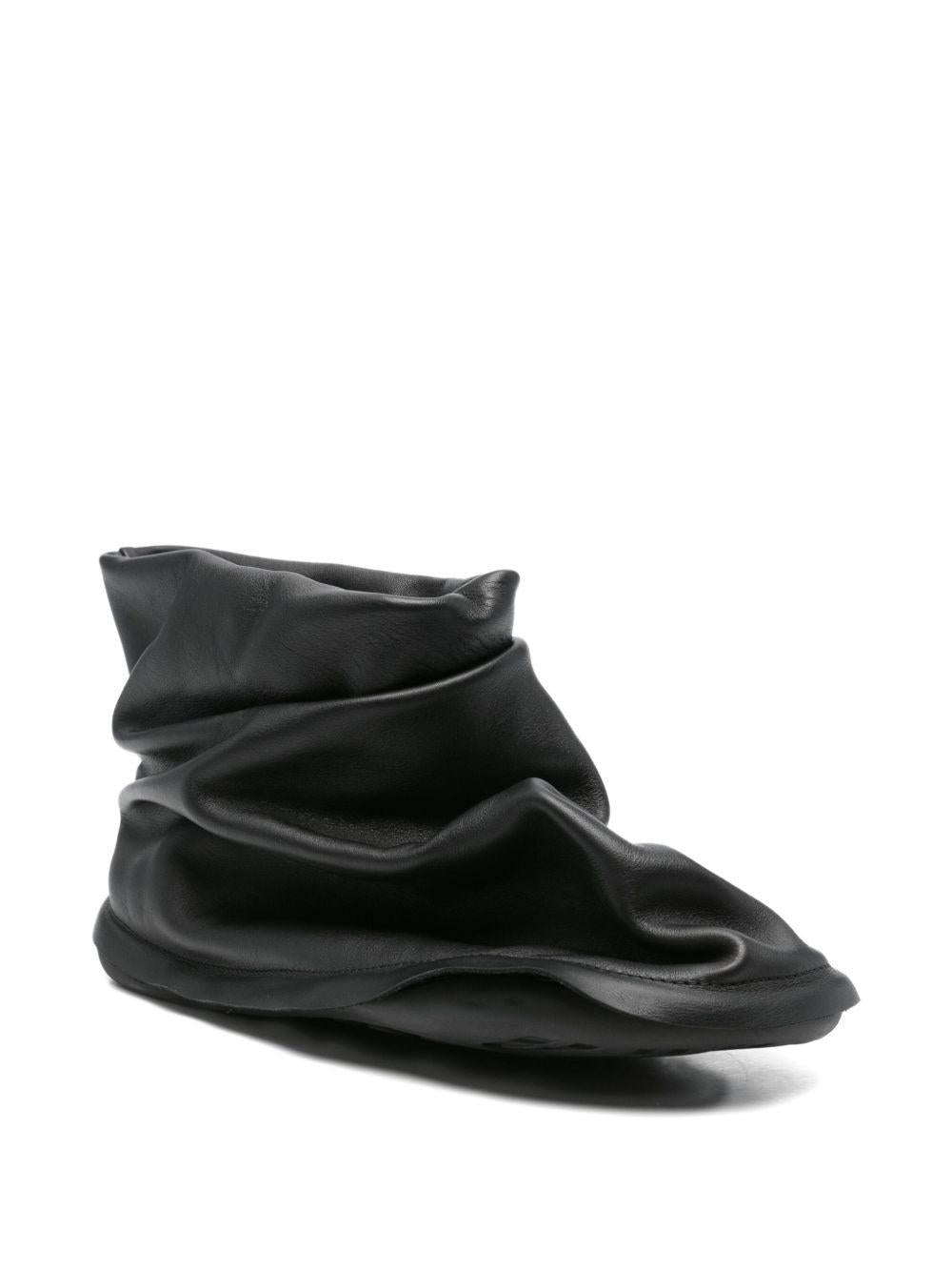 Stivaletti Peu flou in pelle in nero Camper x ISSEY MIYAKE - donna 
