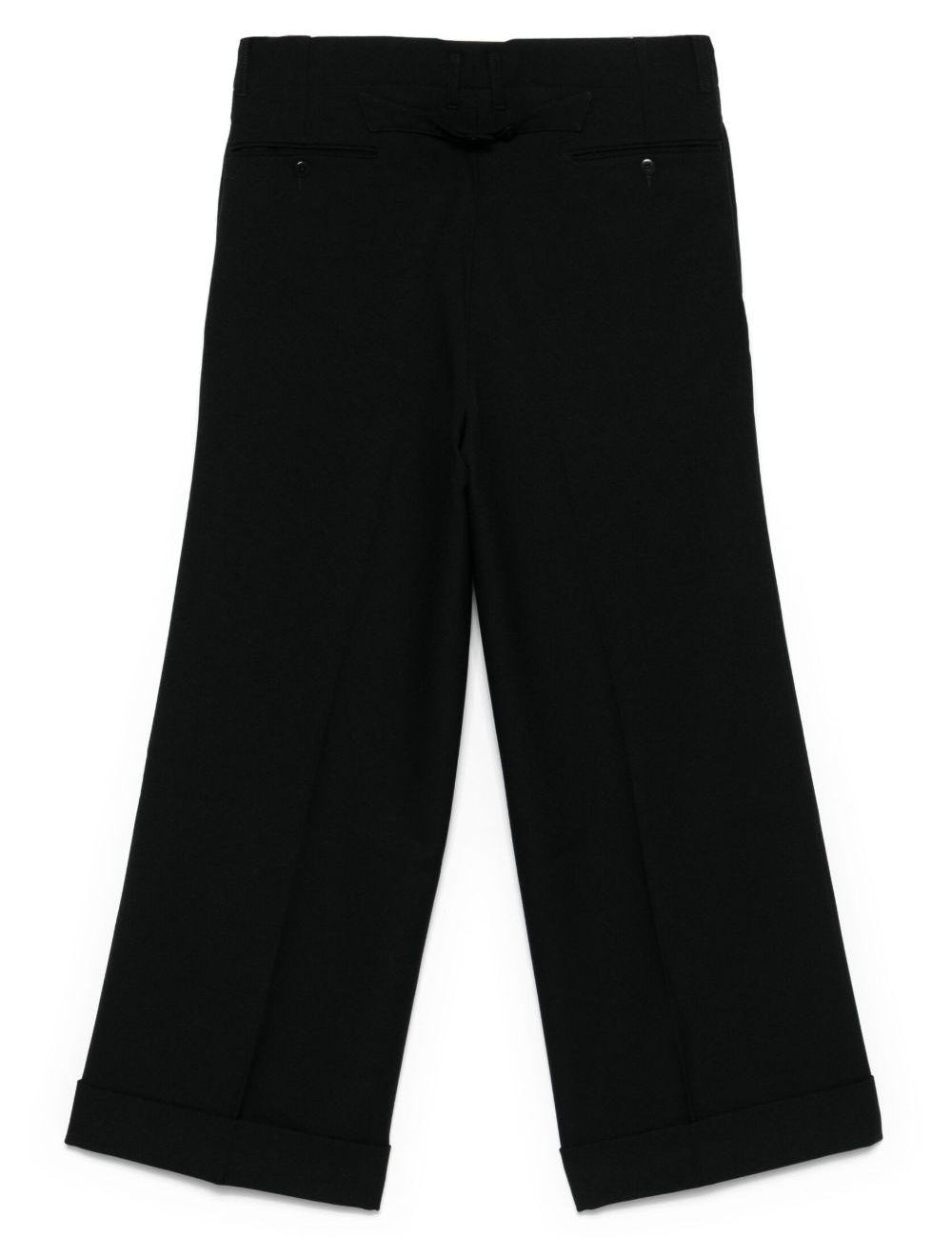 Pantaloni crop in nero Random Identities - uomo 