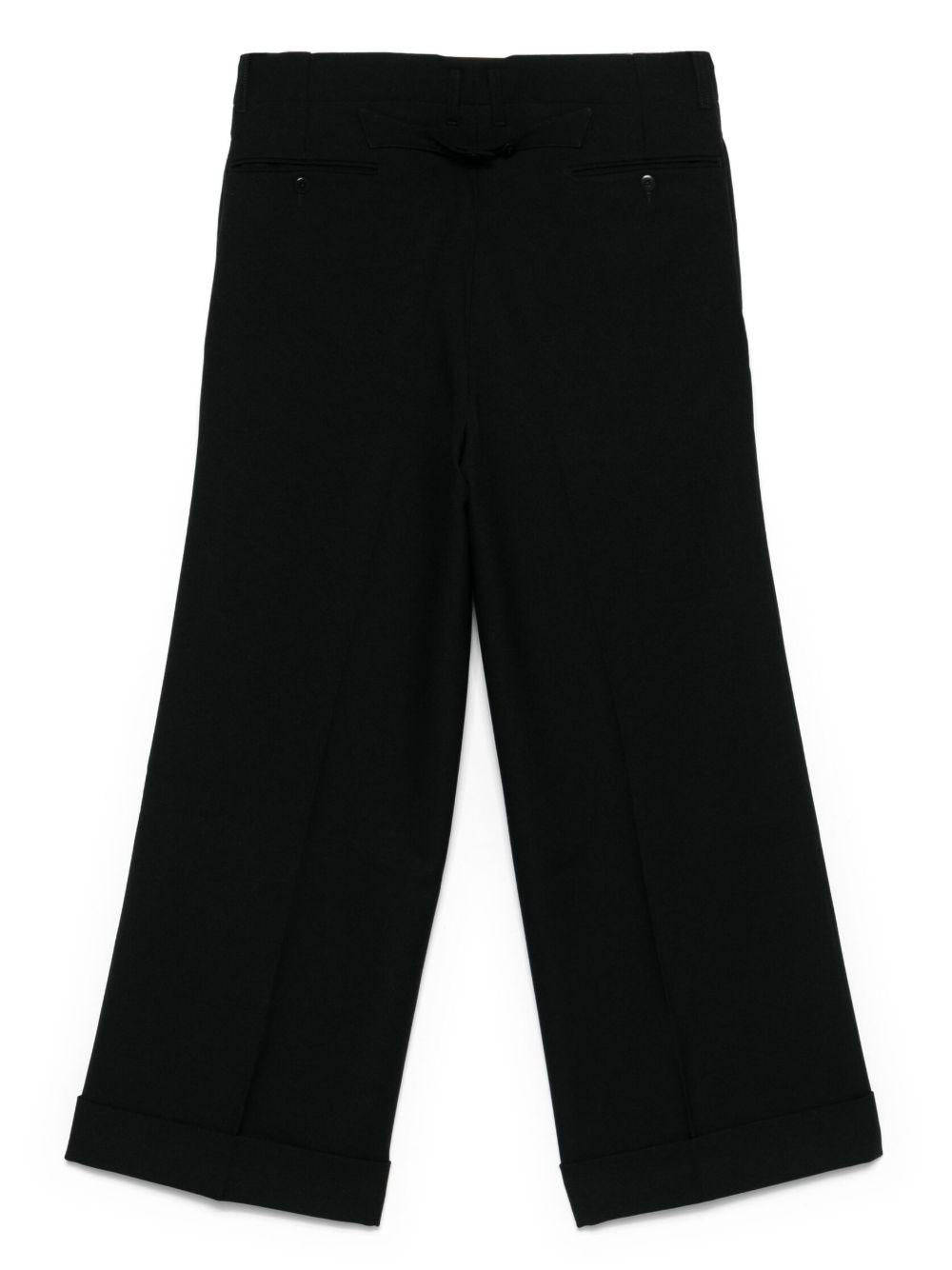 Pantaloni crop in nero Random Identities - uomo 