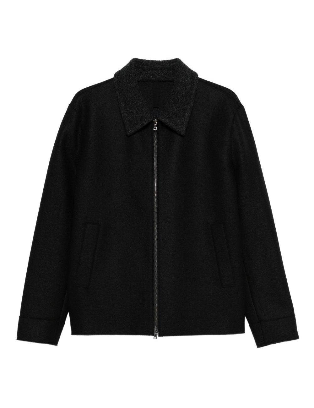 Giacca con zip in nero Harris wharf london - uomo 