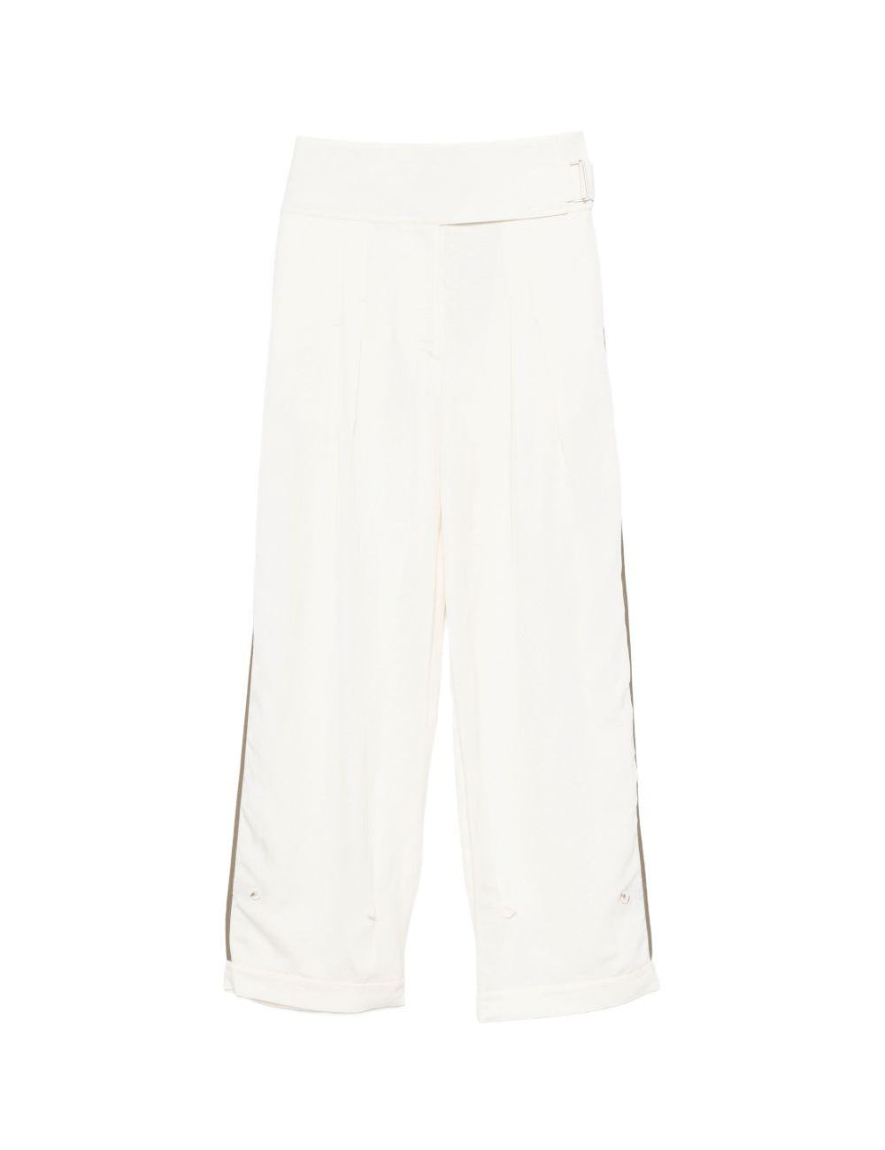Pantaloni con taschein bianco Entire Studios - donna 