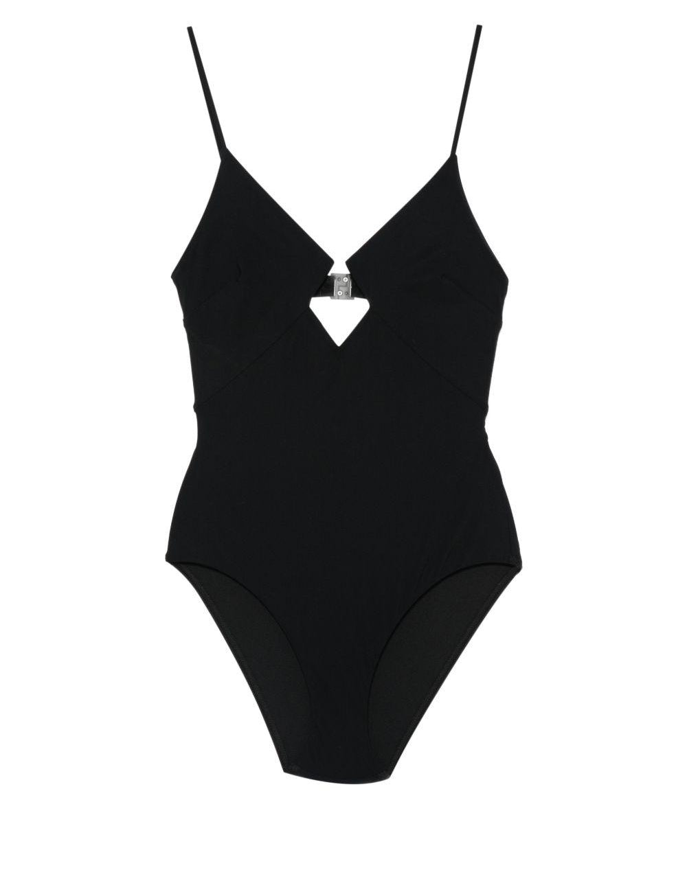 Costume da bagno Roselight con cut-out in nero 