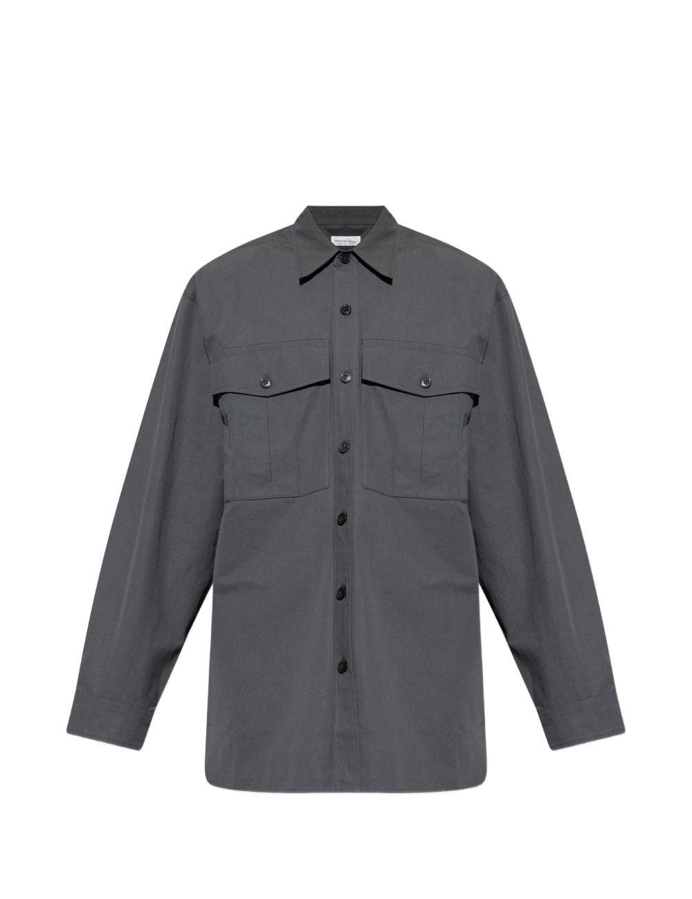 Camicia con tasche calendo in grigio Dries van noten - uomo 