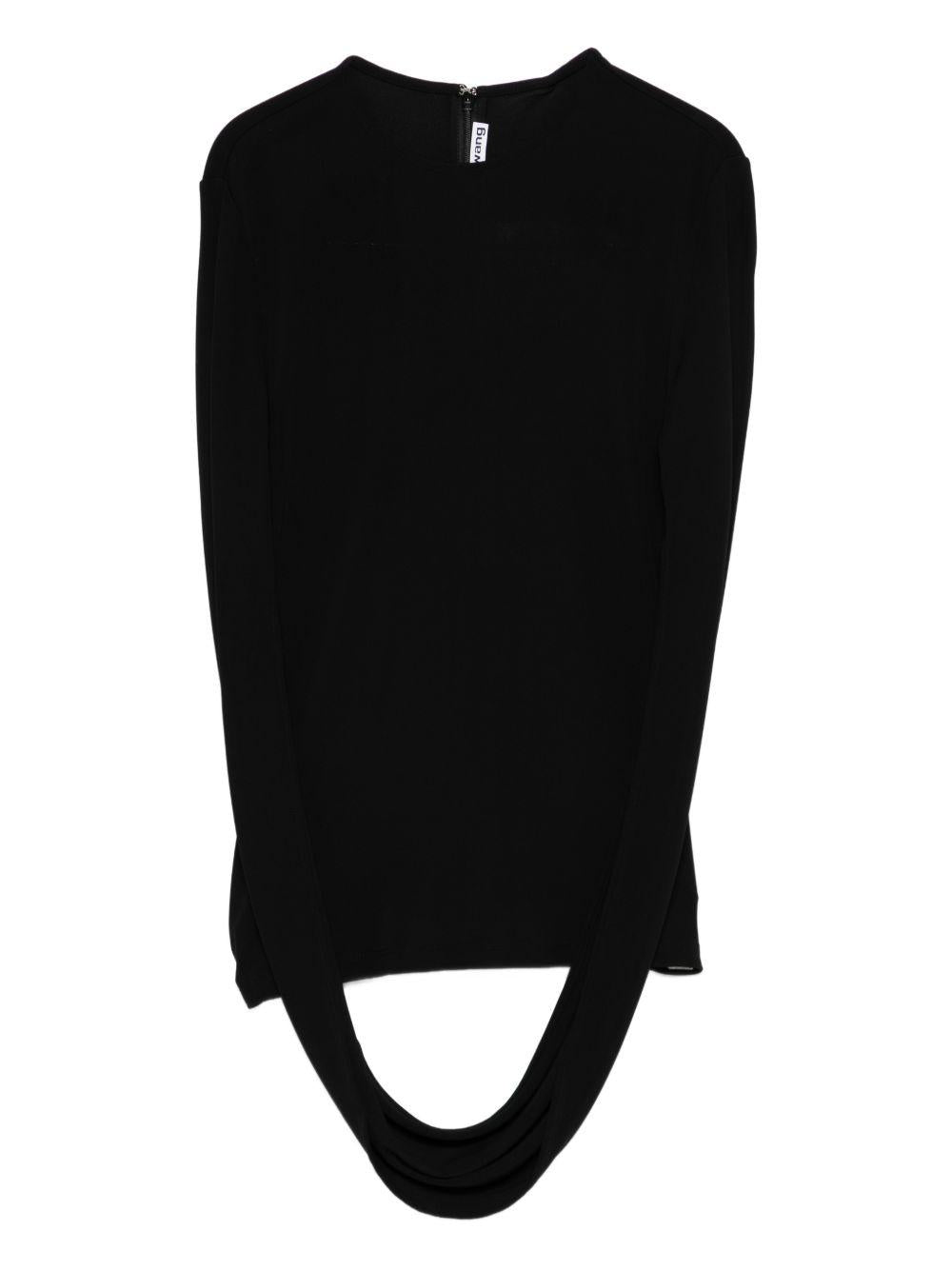 Top a maniche lunghe unite dietro in nero Alexander wang - donna 