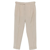 Pantaloni a pieghe con cintura in beige Briglia 1949- donna 