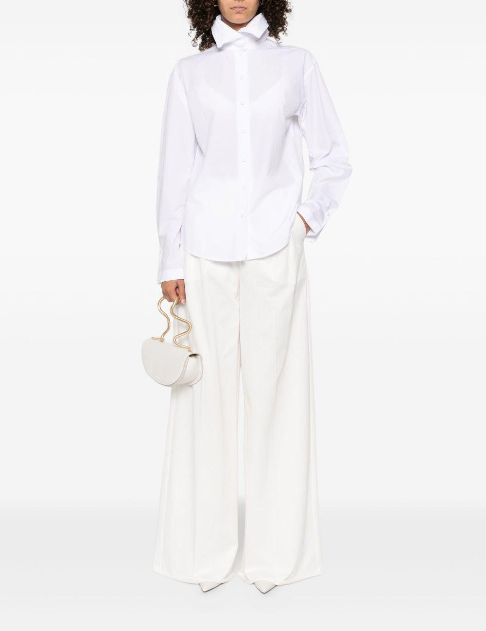 Camicia con dettaglio colletto in bianco Alberta Ferretti - donna 