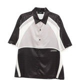 Camicia con inserto geometrico in bianco e nero AMIRI - uomo 