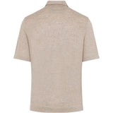 Polo in lino oasi in beige Zegna - uomo 