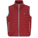 Gilet imbottito con tasche in rosso Brunello Cucinelli - uomo 