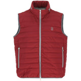 Gilet imbottito con tasche in rosso Brunello Cucinelli - uomo 