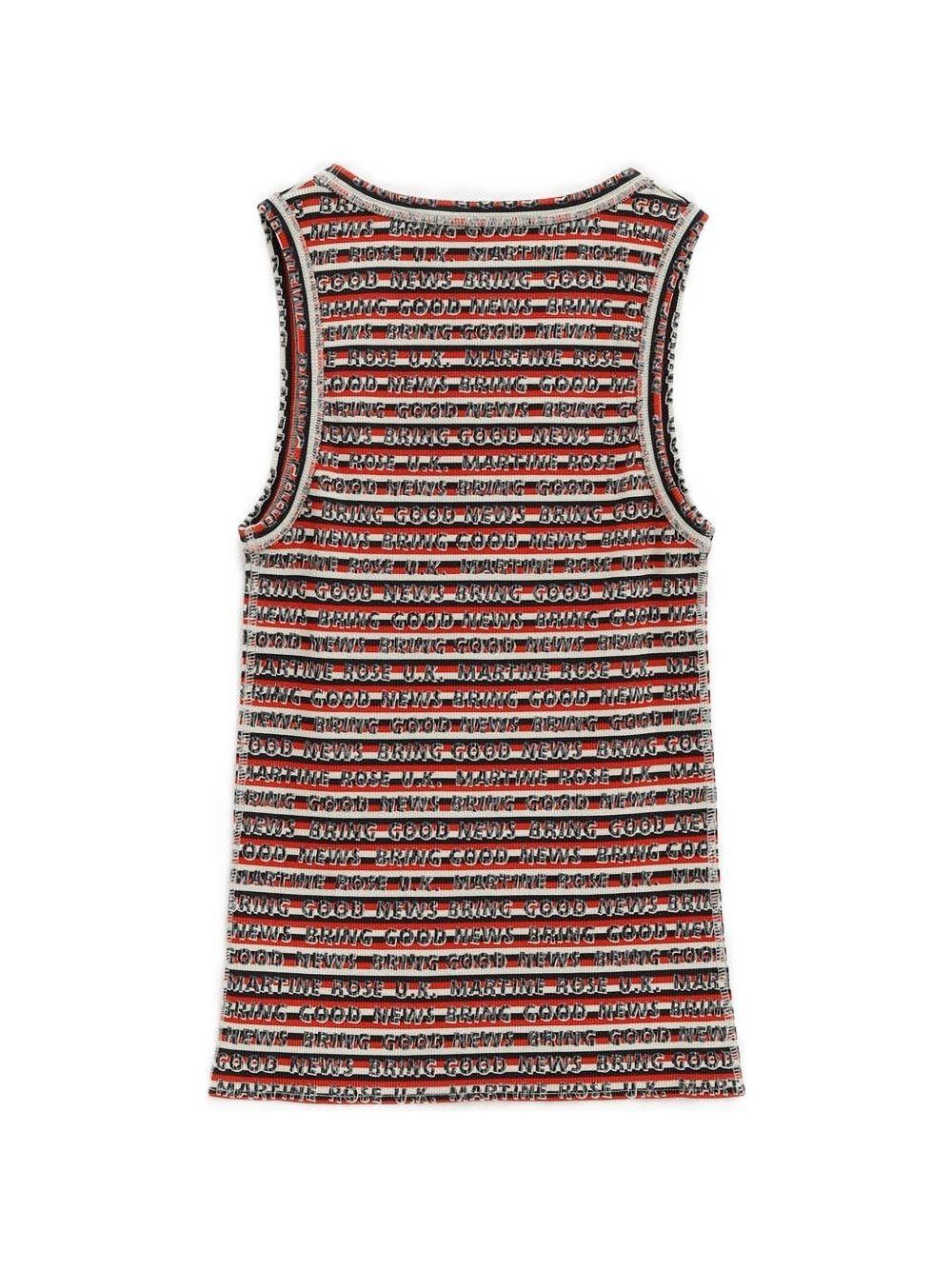 Canotta a righe in rosso Martine rose - unisex 