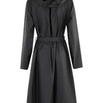 Giacca A-Line W lunga in nero Rains - uomo 
