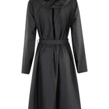 Giacca A-Line W lunga in nero Rains - uomo 