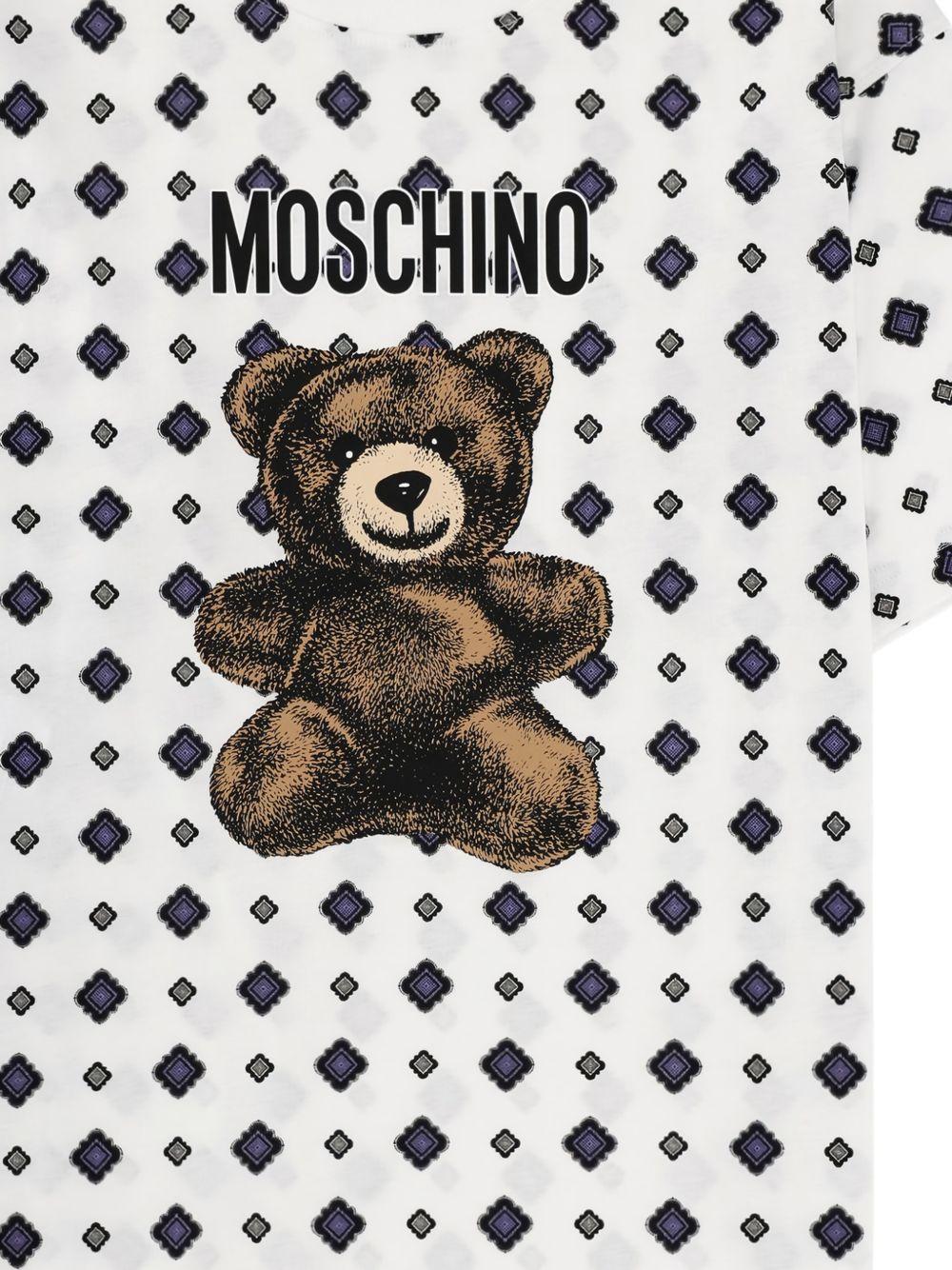 T-shirt Teddy Bear in bianco Moschino - donna 