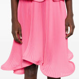 Gonna plissettata degradè in georgette in rosa Rowen rose - donna 
