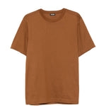 T-shirt a maniche corte in marrone Zegna - uomo 