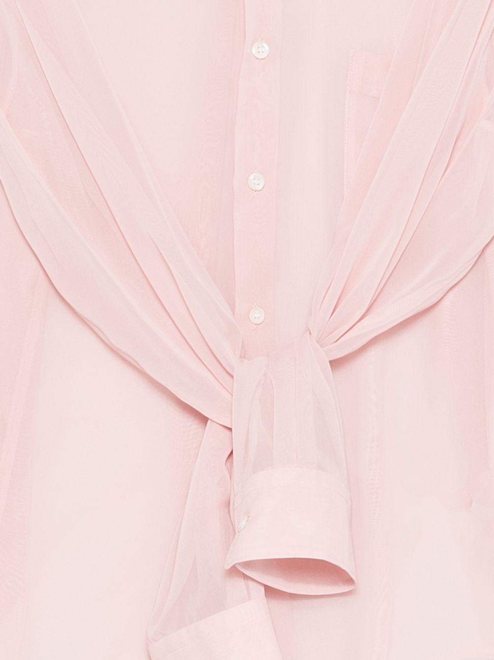 Blusa con maniche annodate in rosa Comme des garcons comme des garcons - donna 