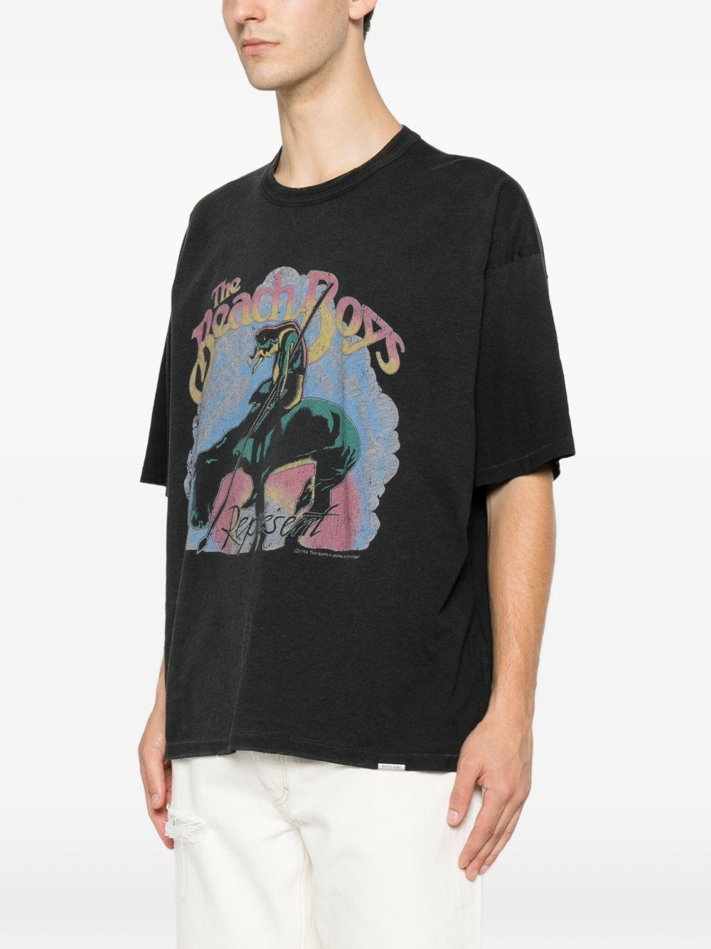 T-shirt x the beach boys endless summer in nero Represent - uomo 