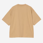 t-shirt con logo in beige carhartt wip - donna 