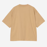 t-shirt con logo in beige carhartt wip - donna 