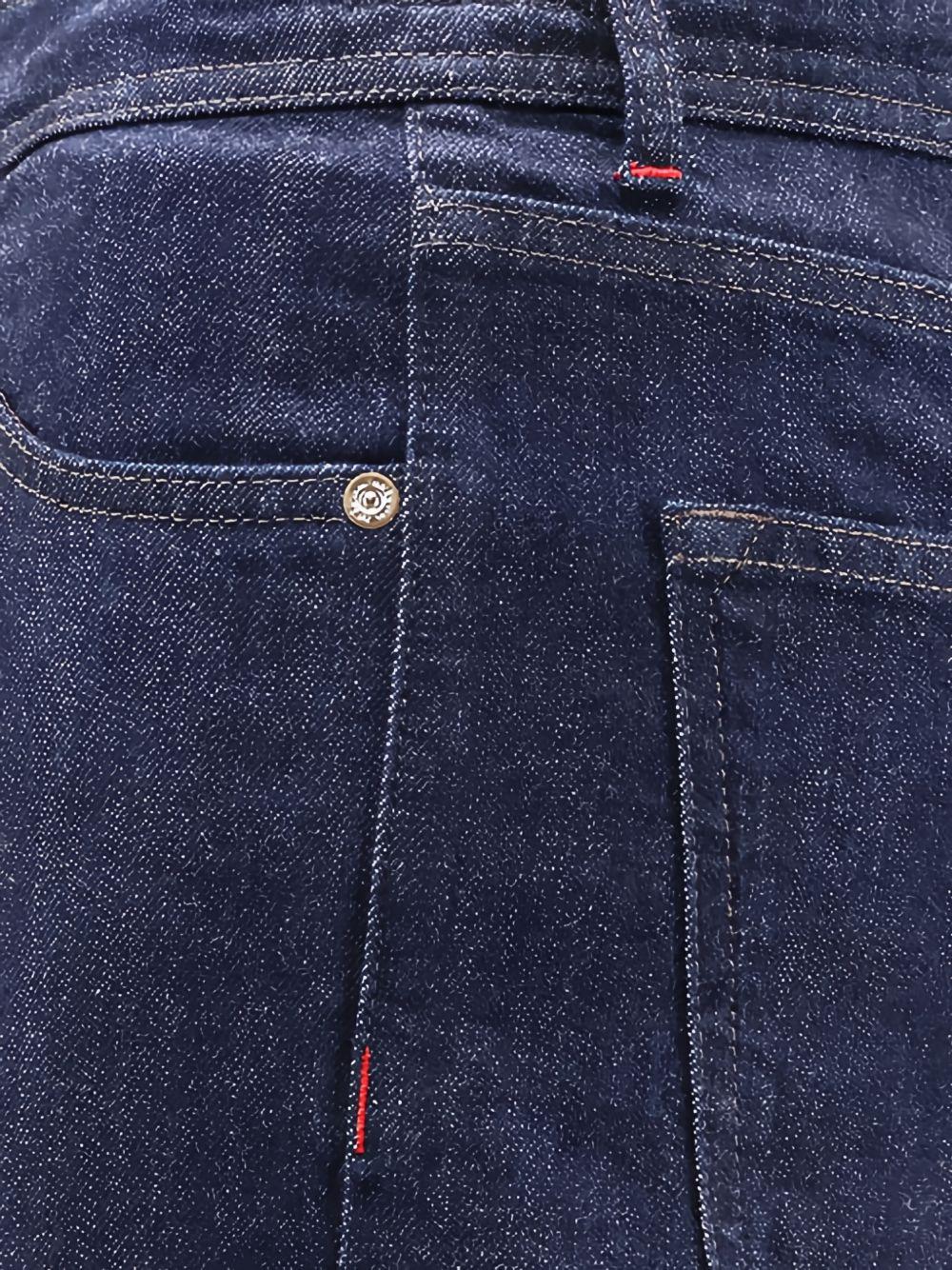 Jeans con passanti per cintura e bottoni in blu Kiton - uomo 