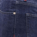 Jeans con passanti per cintura e bottoni in blu Kiton - uomo 
