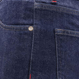 Jeans con passanti per cintura e bottoni in blu Kiton - uomo 