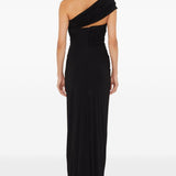 Abito Beach Glass lungo drappeggiato in nero Christopher esber - donna 