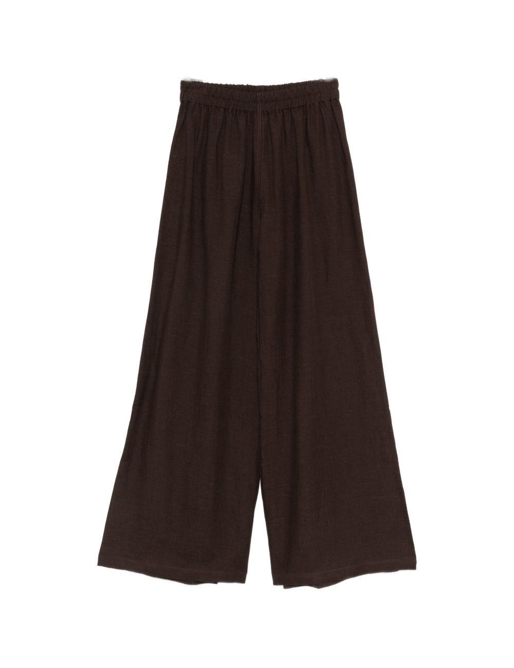 Pantaloni a gamba ampia in marrone Maurizio - donna 