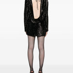 Abito corto con paillettes in nero Giuseppe di morabito - donna 