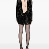 Abito corto con paillettes in nero Giuseppe di morabito - donna 