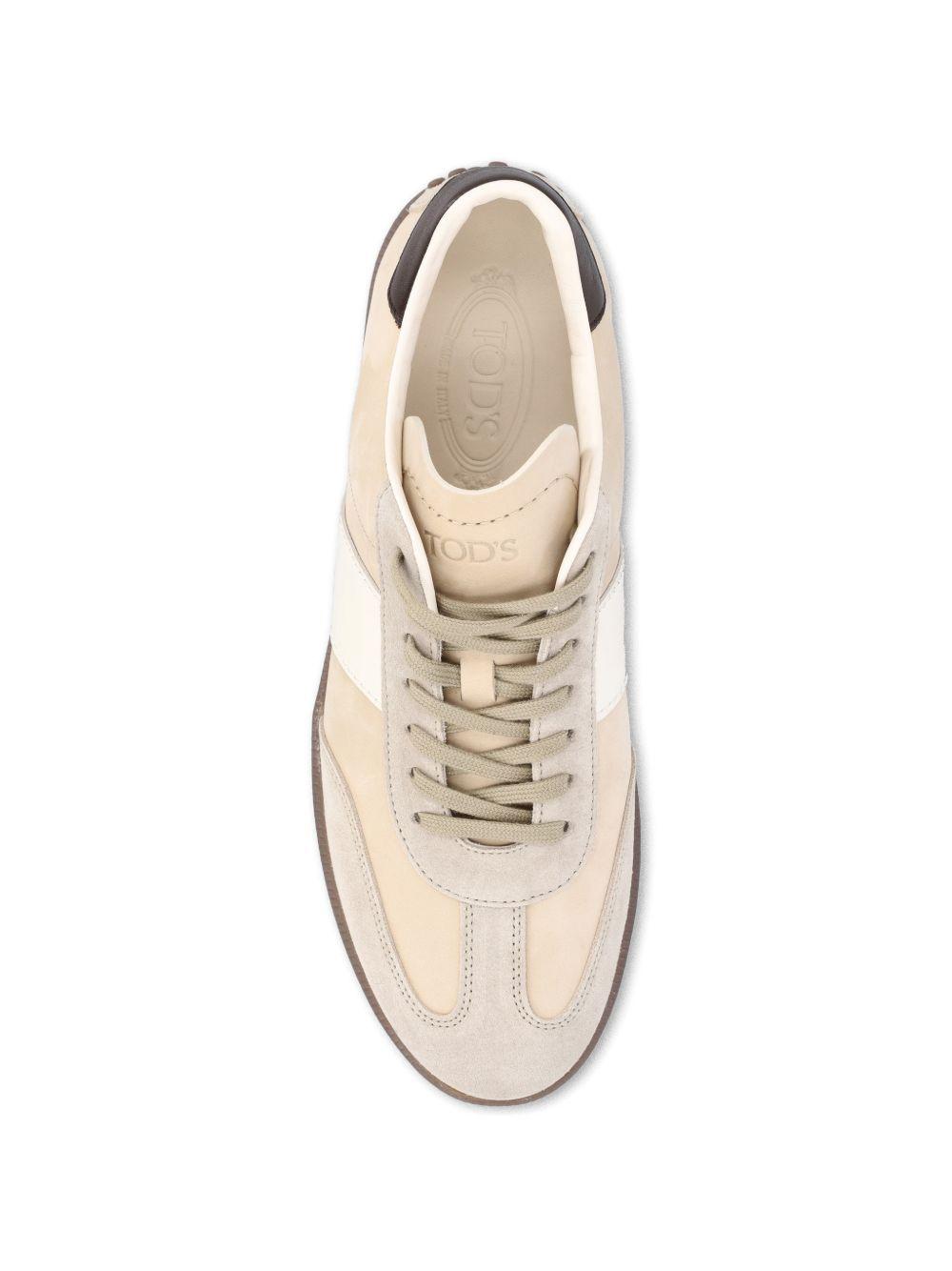 Sneakers basse in pelle in beige Tod's - uomo 