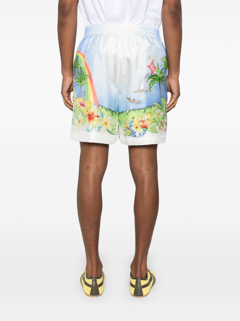 Pantaloncini stampati aloha in multicolore Casablanca - uomo 