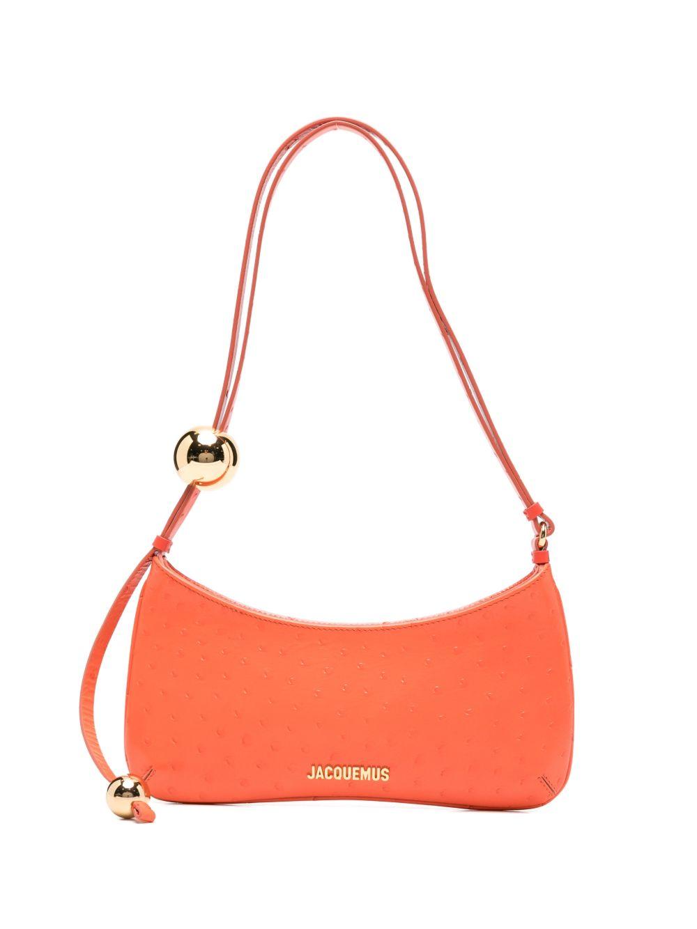Borsa a spalla Le Bisou Perle in arancione Jacquemus - donna 