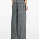 Jeans a vita bassa e gamba larga in blu Diesel - donna 