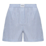 Shorts corti a righe in azzurro The attico - donna 