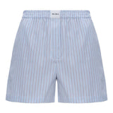 Shorts corti a righe in azzurro The attico - donna 