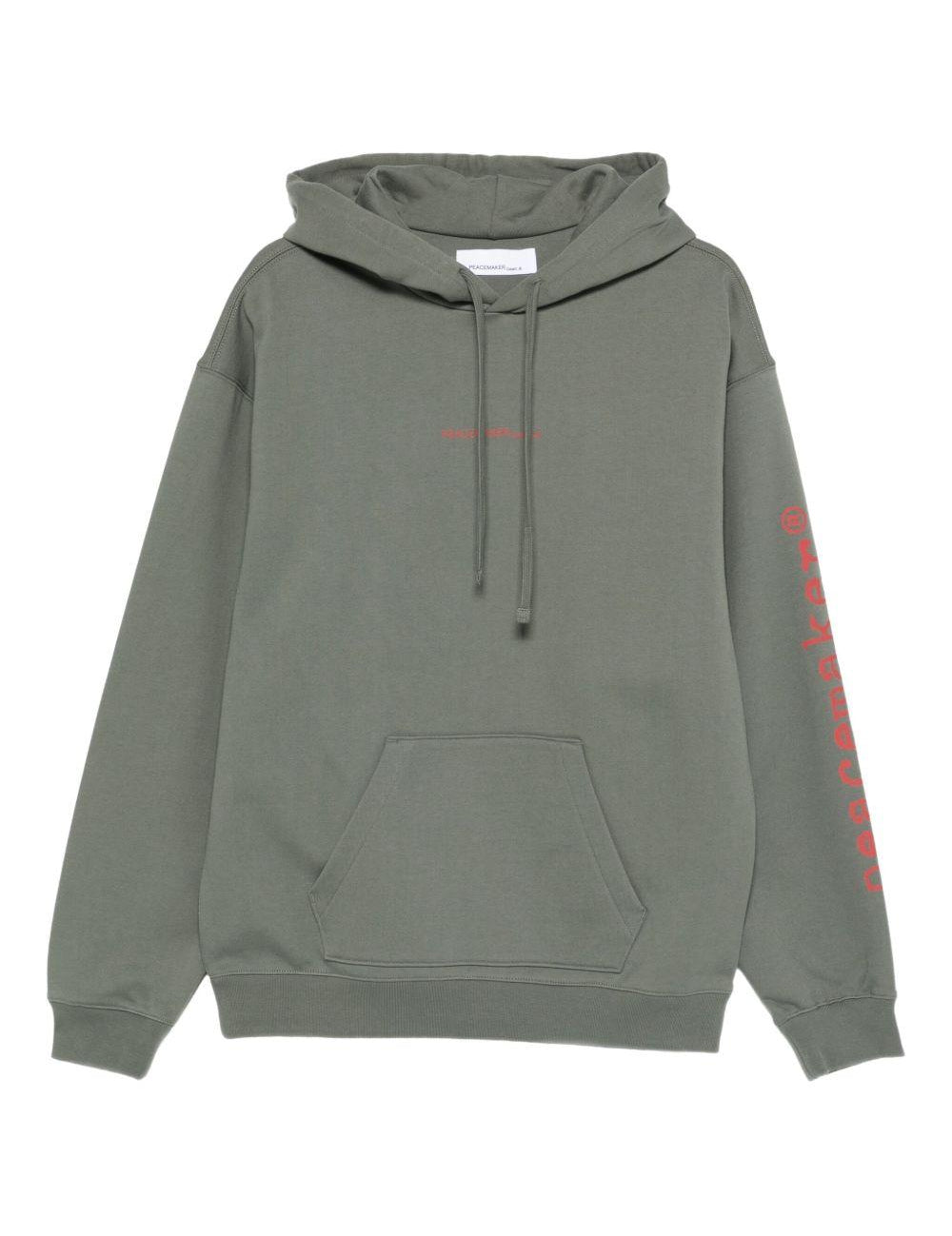 Felpa con cappuccio pigeon in grigio Oamc peacemaker - uomo 