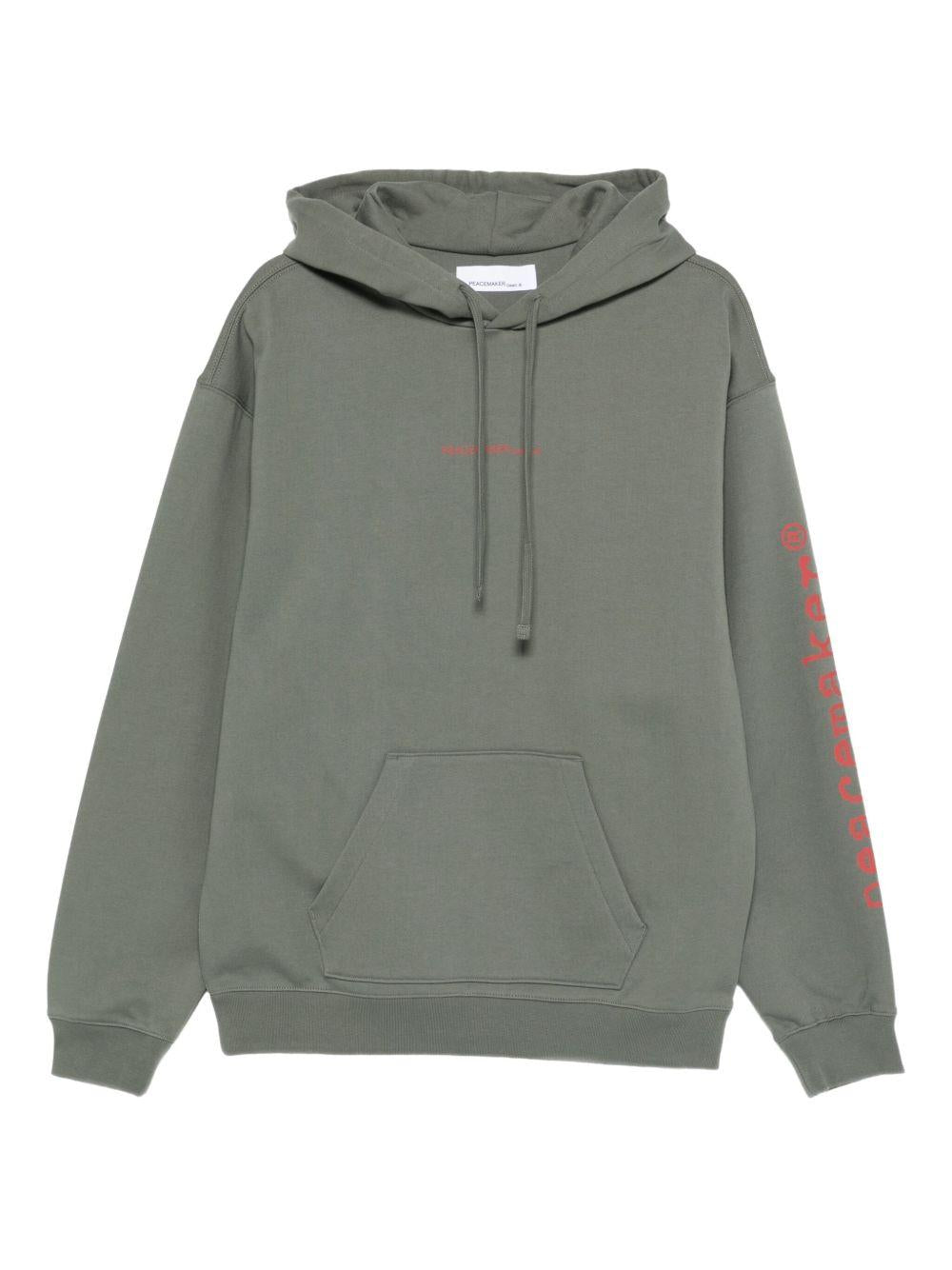 Felpa con cappuccio pigeon in grigio Oamc peacemaker - uomo 