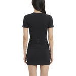 Body opaque a maniche corte in nero Wardrobe NYC - donna 