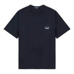 T-shirt con stampa del logo in blu Comme des garcons homme - uomo 