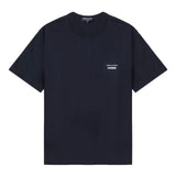 T-shirt con stampa del logo in blu Comme des garcons homme - uomo 