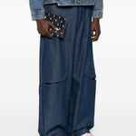 Clutch con stampa in blu Undercover - unisex 