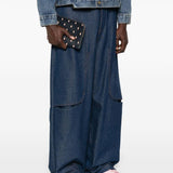 Clutch con stampa in blu Undercover - unisex 