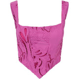 Top stile bustier in rosa 