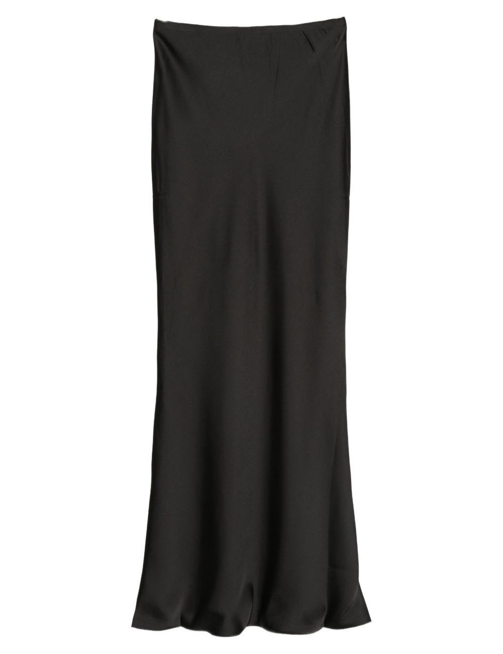 Gonna maxi con finitura satinata in nero Norma kamali - donna 